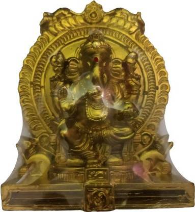 tskutty VALAMPURI VINAYAGAR / GANESHA / GANPATHI 12 CM Decorative Showpiece  -  15 cm