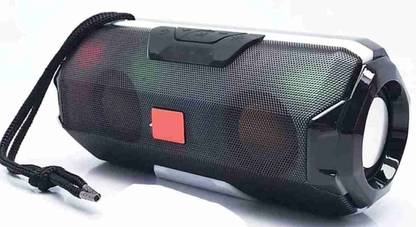 TEQIR A-006 Portable Splash Proof Wireless Bluetooth Speaker Supper se bhi Upper Sound Quality Presenting you the sensation and stylish look designed with ultra boost 3d like powerful sound,,enjoy music at its glance with this mini dynamite like stylish ,portable and super powerful ultra sound boost wireless speaker. made in India, with better sound quality & performance. It is born to beat the Chinese speakers with comfort & ease in no time. This stylish speaker comes with an exact 1200mah rechargeable battery which gives a backup of almost 3-4 hours depending on the volume output. It plays mp3 files from a pendrive/sd card & can be connected to any aux or bluetooth source. It has a disco LED on the front, making it attracted in looks 10 W Bluetooth Speaker