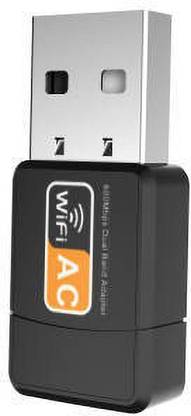 Trustify USB 5G WiFi Adapter, 600Mbps Dual Band 2.4/5Ghz Wireless Network External Receiver, Mini WiFi Dongle (Realtek RTL8811) USB Adapter