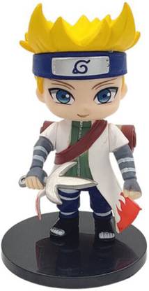 PLA Giftmart Naruto Uzumaki Action Figure Minato Namikaze Yellow Flash of the Leaf style Model Toy