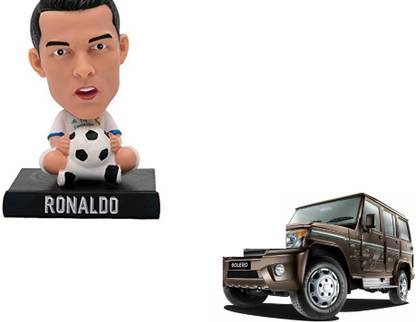 SEMAPHORE bobblehead Toys Action Figure and Car Dashboard Interior Accessories(Ronaldo) Compatible with Mahindra Bolero