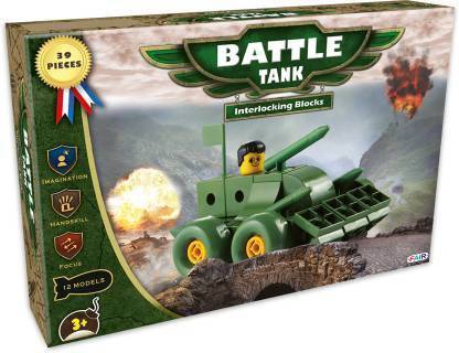 Olympia Games And Toys Battle Tank Interlocking Blocks for 3+ Age Kids