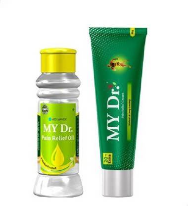 MY Dr. Pain Relief Oil (60 ml) , Cream (60 g) Combo Pack - Relieves All Joint Pains & Body Pains with Immediate Effect Cream