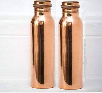 ESSOTI Copper Water Bottle Of 2 Liter (Pack of 2) 1000 ml Bottle