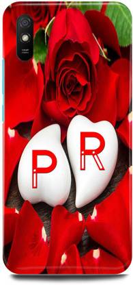 MS STYLISH Back Cover for REDMI 9i, P LOVES R NAME P NAME R LETTER ALPHABET P LOVE R NAME