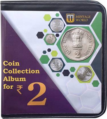 Mintage World 2 Rupee Coin Collection Album (160 pockets) Coin Bank
