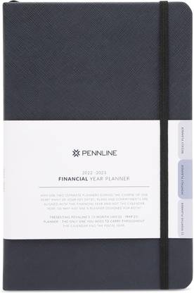 Pennline 15 Months Financial Year Planner A5 Diary Ruling 240 Pages