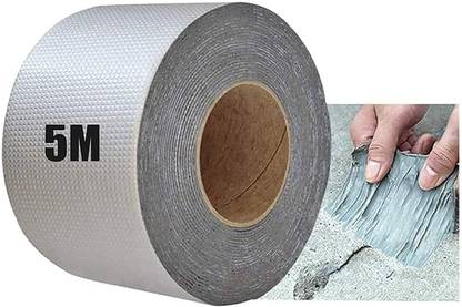Amulakh Aluminium Foil Tape Self adhesive UV Protection Waterproof Tape External Aluminium Foil Suitable for Roof Leak, Surface Crack, Window Sill Gap, Pipe Rupture, Boat Sealing,Home Renovation. 200 cm Anti Slip Tape