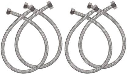 Supreme Bazaar SS304-24 4 Piece Water Geyser Connection Pipe SS-304 24 Inch (Pack Of 4) Hose Pipe