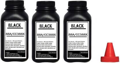 Black Dark Quality 88A / CC388X Toner Black Ink Toner Powder