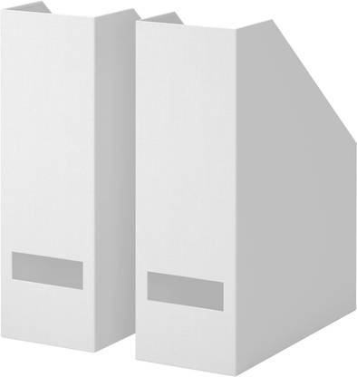 IKEA TJENA Magazine File - Pack of 2 (White) Table Top Magazine Holder