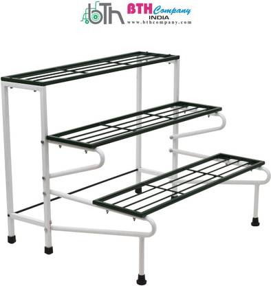BTH Company Flower Pot Stand Outdoor & Indoor | Flower Stand for Balcony | Planter Stand, Plant Rack for pots, Flower Pot Rack &Plant Pot Stand for planters Plant Container Set
