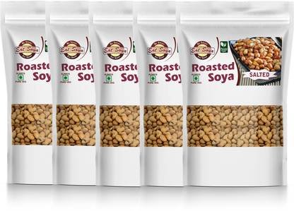 Eat Soya Roasted Soya Salted 200gm Combo (Pack Of 5) Veg Nuggets