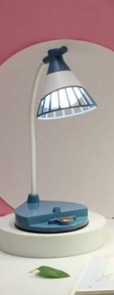 Sai Globe Cone Shaped LED Touch Sensor Lamp with Phone Holder that shines bright with its radiant cool white, warm white and warm yellow color Study Lamp