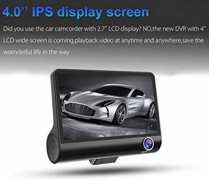 cardashion 4.0 in 3 Way Car DVR Camera Driving Recorder Dash Cam Rear View Auto Registrator with Two Cameras DVRs Dual Lens Blackbox Car-Recorder Night Vision 3 WayDvr Reverse Assist Camera System