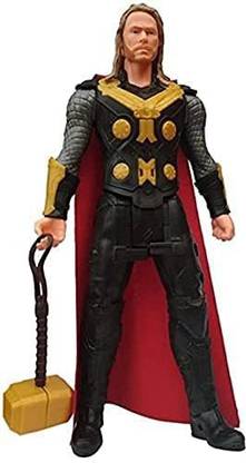 Eunoia TRADERS Big and realistic Action figure of Thor Toy|| Heavyweight|| LED Light and Sound Effects (Multicolor)