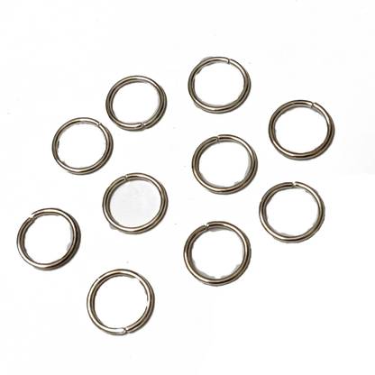excellentinteriors 10mm Round Silver Open Jump Rings for making Jewellery/ Resin Crafts/Quilling/ DIY Crafts) - Pack of 100pcs