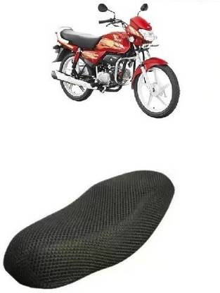 RVN CREATION NYLON-BLK-TWSC-A22 Single Bike Seat Cover For Hero CD deluxe