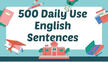 500 daily use English sentences book