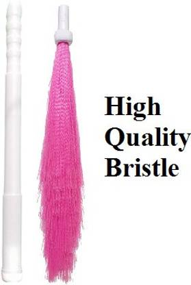 BARBYAM Adjustable Plastic Multi Colored Broom ,Foldable Plastic Colored Phool Jhadu Plastic Wet and Dry Broom