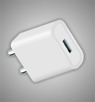 ri i spark SINGLE USB CHARGER 2A Single Port Mobile Charger with 1 USB Cable Included 2.4 A Multiport Mobile Charger (White)  Camera Battery Charger