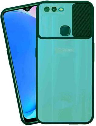 Obstinate Back Cover for Oppo A7, SHUTTER CASE, DARK GREEN, SLIDER CASE, CAMERA PROTECTION CASE