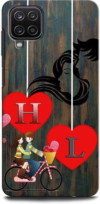 ORBIQE Back Cover for SAMSUNG Galaxy A22 HL, H LOVE L, L LOVE H, H LETTER, L LETTER, HL NAME