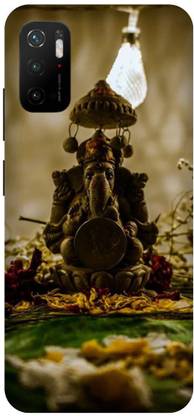 UMPRINT Back Cover for Redmi Note 10T 5G Lord Ganesha Ganpati Printed Back Cover