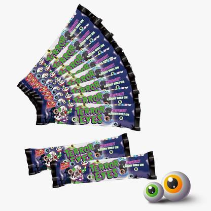 Tosca Terror Eye Bubble Gum Candy | Strawberry Bubble Gum Strawberry Chewing Gum