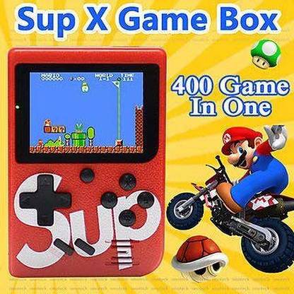 AMUSING Best SUP 400 in 1 Retro Game Box Console Handheld Classical Game PAD box 8 GB with Super Mario, DR Mario, Contra, Turtles, and other 400 Games