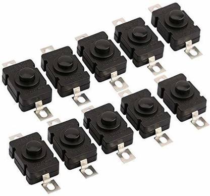 Prowans (Pack of 10) Push Switch 2 Pin On Off Push Button SwitchN Push Off Switch Electronic Components Electronic Hobby Kit