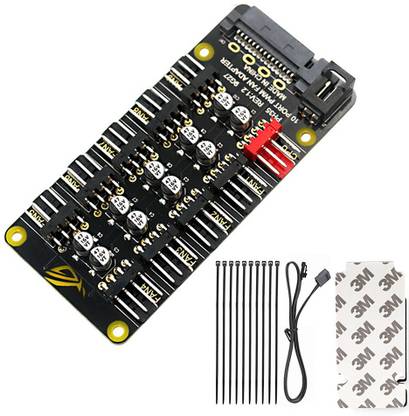 Verilux PC PWM Fan Hub CPU Cooling HUB 10 Port 12V 4 Pin Fan PWM Splitter Splitter GDDR5 256 MB AMD/ATI Chipset 128 bit 612 MHz Graphics Card