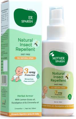 Mother Sparsh Natural Insect Repellent For Babies Herbal Armor 100 Protection From Mosquitoes Fleas And Ants Buy Baby Care Products In India Flipkart Com