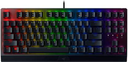 Razer BlackWidow V3 Tenkeyless - Mechanical (Yellow Switch) RZ03-03491800-R3M1 Wired USB Tenkeyless Gaming Keyboard Compatible with Desktop, Laptop, Mac Easy to Use,Plug and Play,Quick, Comfy Durable body