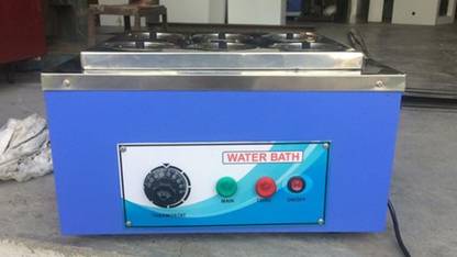 VAYUO Water Bath Rectangular (Double Wall) (Thermostatic Control) Pack of 1 4 Cavities Laboratory Spot Plate