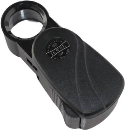 Thegemsgallery Tushar Gems 40X Mini Microscope Jewelers Eye Loupe Magnifier Magnifying Glass for Jewellery, Diamond, Gems,Jewelry,Coins,Stamps, etc (21 MM) Macro Zoom  Lens