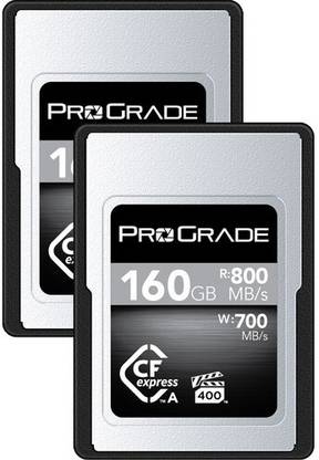 ProGrade Digital PGCFXA160GP2NA Cfexpress 2.0 Type A 160 GB CFexpress Class 10 800 MB/s  Memory Card Compatible with Camera