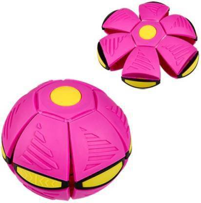 migwow New UFO Ball Interactive Flying Saucer Toy Pet Training Other Outdoor Magic Game with Super Lighting Play for Fun Family Toys air Hover Football Shock Proof Multi Color for Kids (Blue, Green, Pink, Red) (Multicolor)