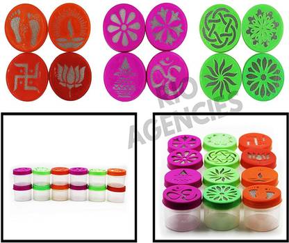 rio agencies draw rangoli making kit stamp set Rangoli Stencil