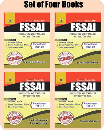 FSSAI Technical Officer, CFS Officer Recruitment 2021-22 (Set Of Four Books)