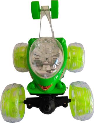 GOODSPECKER Race Game Power Flashing Light & Magic Sounds rechargeable 360 stunt toy car