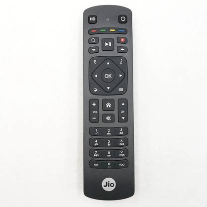 GIFFEN Compatible for Jio Fiber Box Setup Box DTH Set Top Box Remote Control Jio Remote Controller