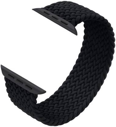 Viraan Braided Solo Loop For Watch Band 44mm 42mm FABRIC Nylon Elastic Belt Bracelet Smart Watch Strap