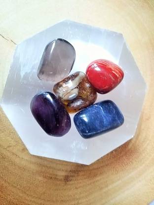 RadhikaGems Scorpio Zodiac Crystals Set | 5 Crystals for Birthdates-23rd Oct. To 21st Nov.| Scorpio Lucky Crystals | Birthday Gift For Scorpio Zodiac Polished Angular Crystal Stone