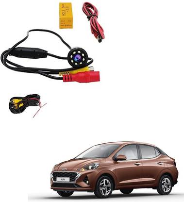 AuTO ADDiCT Reverse Parking Camera Car Rear View(Waterproof,LED,Night Vision) for Hyundai Aura Reverse Assist Camera System