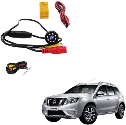 AuTO ADDiCT Reverse Parking Camera Car Rear View(Waterproof,LED,Night Vision) for Nissan Terrano Reverse Assist Camera System