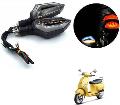 AuTO ADDiCT Front, Rear LED Indicator Light for LML Vespa LX