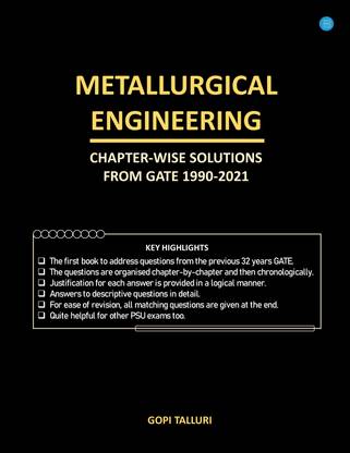 GATE Metallurgy (Chapter-wise Solutions from GATE 1990-2021)