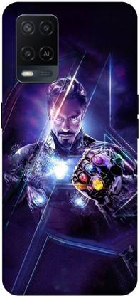 UMPRINT Back Cover for Oppo A54/CPH2239 Iron man Avenger Superheros Printed Back Cover