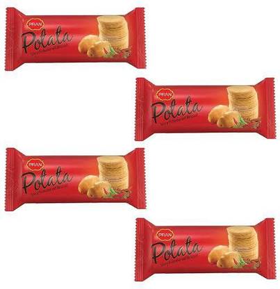 Pran Potato Spicy Flavoured Biscuits 8 Packs Spicy Biscuit